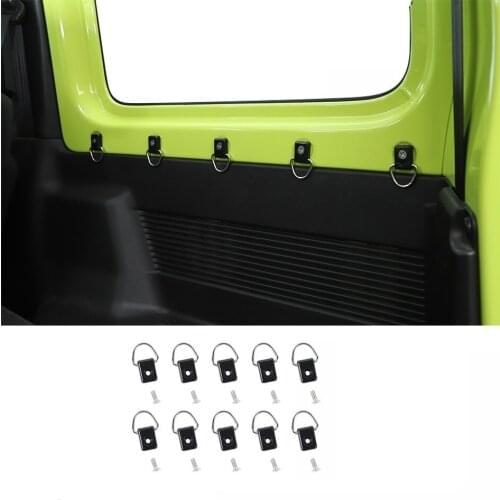 10PCS Car Tail Box Tie-Down D Pull Buckle Car Interior Mouldings For Suzuki Jimny 2019 2020 2021 JB64 JB74