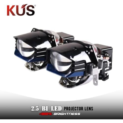 2.5 inches Bi LED Laser Projector Lens Headlight 12V 30000k 6000K 100W Auto LED Projector Headlight Car Headlight Retrofit