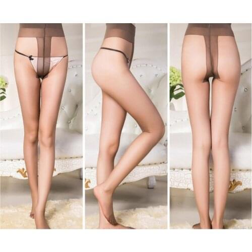 Ladies 15D Tights Tear Resistant Nylon Pantyhose Women Sexy Breathable Elastic Tights Slim Stockings Seamless T-strap pantyhose