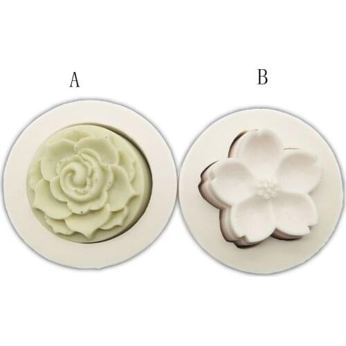 Cake Mold 3D Flower Fondant Cake Silicone Mold Handmade Soap Candle Mould Chocolate Gumpaste Mold DIY Baking Tool K314