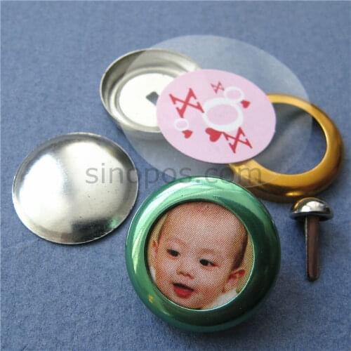 Personalized DIY Round Brads 20mm, exclusive ibrad maker scrapbooking photo fabric metal brad small badge album binding stud