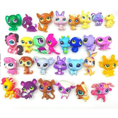 Pet shop Collection Figure Collie Dog unicorn Dog Cat Bear Tortoise Squirrel Animals Cute Kid Toys lps Cartoon Anime Figure Gift