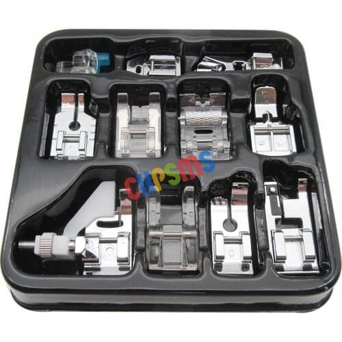 #KP-19044 11Pcs Presser Feet Sewing Machine Kit Household DIY Spare Parts Accessories fit for Brother Singer Janome Toyota