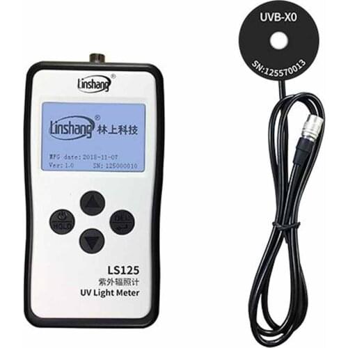 LS125 with UVB probe UV intensity meter test UVB light source that peak wavelength 297nm 308nm 313nm