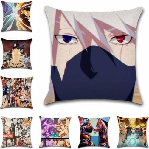 Cartoon Anime Ninja printed Cushion Cover decorative Home sofa chair car seat friend bedroom office children gift pillowcase