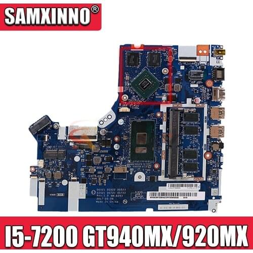 NM-B243 for Lenovo Ideapad 320-17IKB /320-15IKB Mainboard Motherboard CPU I5-7200 4GB-RAM GPU GT940MX/920MX 2G 100% Test Ok