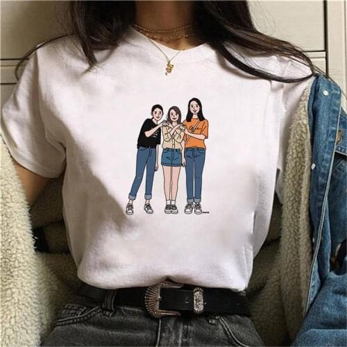 2021 New Friend T-Shirt Fashion Women Harajuku Ulzzang T Shirt Summer Tops 90s Girls Graphic Tees Woman Clothing