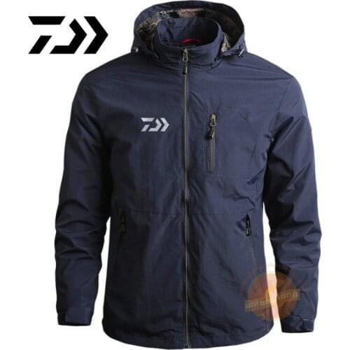 New Daiwa Mens Spring Autumn Coat Thin Mountaineering Outdoor Fishing Clothing Quick-Drying Windbreaker Sports Fishing Jacket