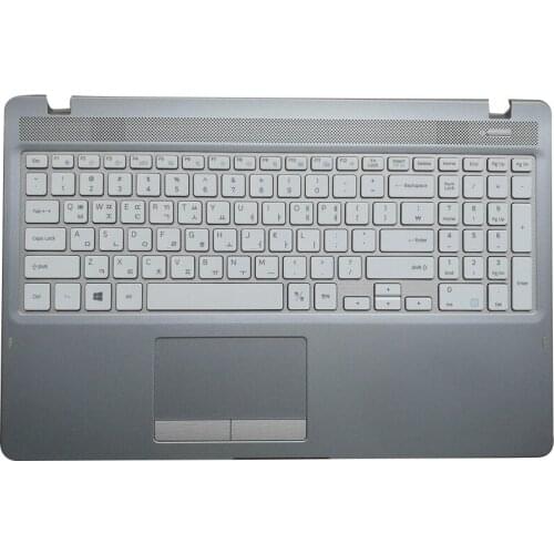 For Samsung NP500R5K NP500R5H NP500R5K NP500R5H Laptop Palmrest Upper Case White Keyboard Touchpad
