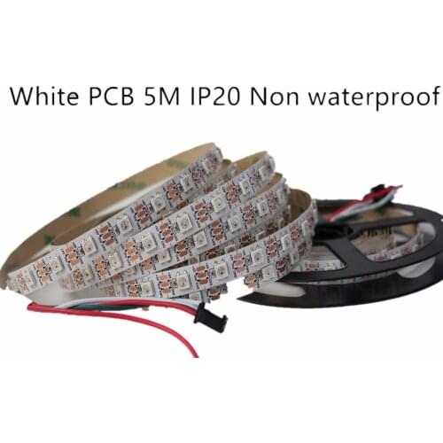 5M Built-in WS2812B Full Color LED strip,60 LED 60 pixels/m, Raspberry Pi Pixel matrix Display Arduino DIY led strip