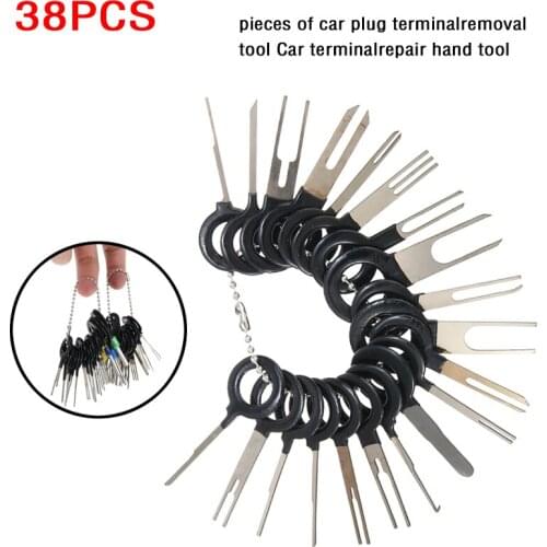 38PCS Newest Car Terminal Removal Tool Wire Plug Connector Extractor Puller Release Pin Kit High Quality Auto Repair Accessories