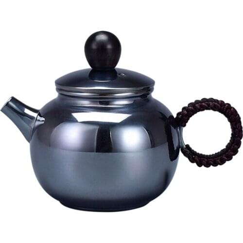 High grade Silver made Tea Kettle Vacuum Thermos cup Coffee cup Kung Fu Tea gift for family and friends kitchen office tea set