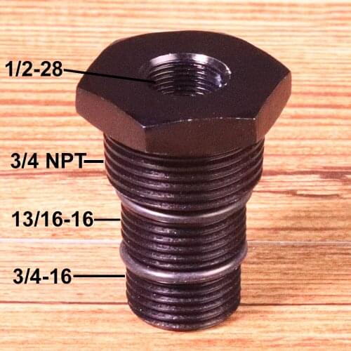 XL-AD08-CK Fit For STP S3600 FRAM PH33600 Purolator Automotive Threaded Oil Filter Adapter 1/2-28 to 3/4-16&13/16-16 & 3/4NPT