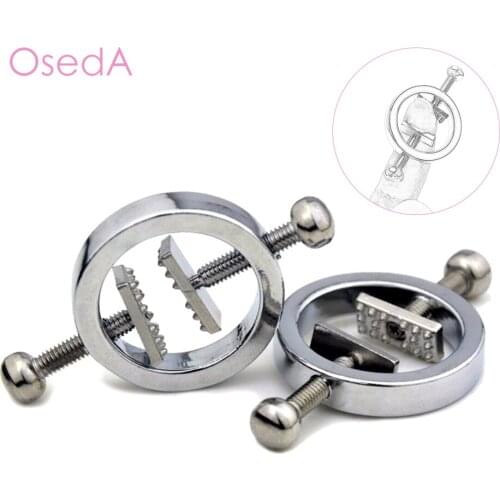 Stainless Steel Nipple Clamps Nipples Breast Clip Adjustable Stimulator BDSM bondage Mujeres Fetish Adult Games Erotic Sex Toys