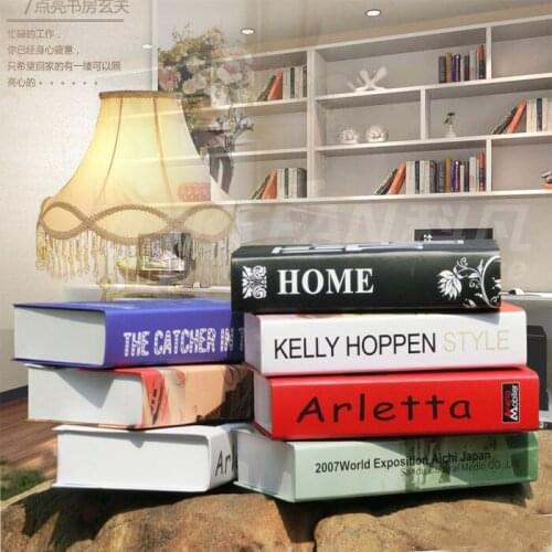 10PC Book Modern photography props Fake style simulation model room decoration decoration bookroom Art Statue