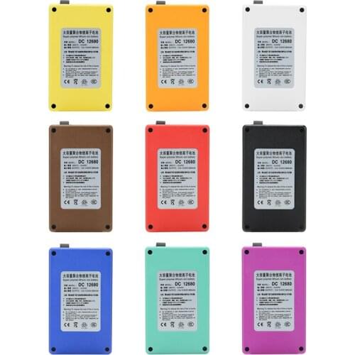 10pcs/lot Super Capacity DC 12V 6800mAh Rechargeable Li-ion Battery Lithium-ion Batteries Pack DC 12680 for CCTV Cam Monitor