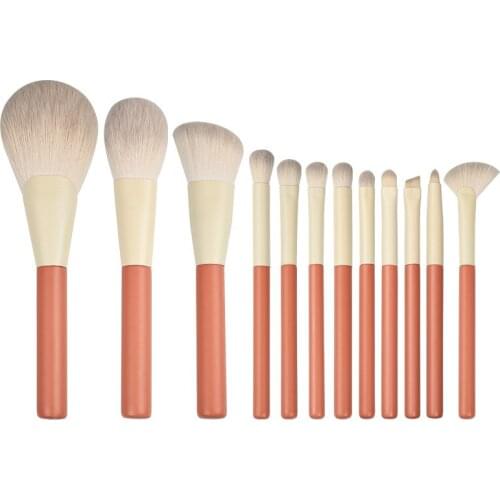 12Pcs Super Soft Makeup Brush Set Eyebrow Concealer Brush Blush Mix Foundation Professional Makeup Tool