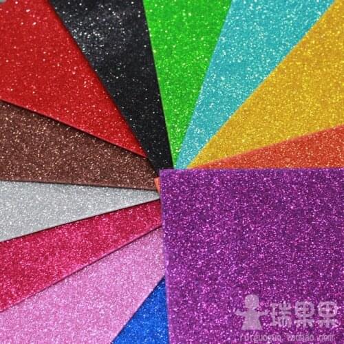 20 pcs /lot A4 single-sided adhesive paper thick single face flash thick sponge paper eva powder foam paper handmade diy