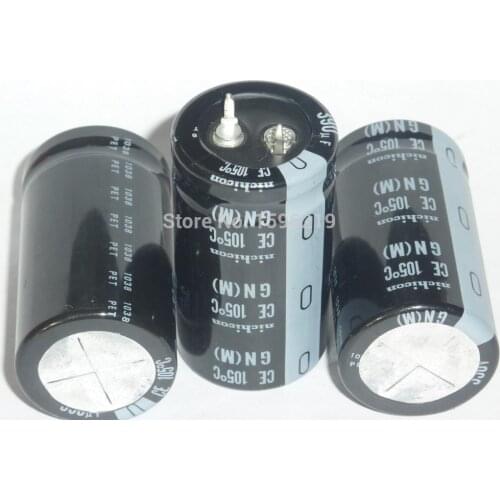 2pcs 390uF 350V NICHICON GN Series 25x45mm High Quality 350V390uF Aluminum Electrolytic Capacitor
