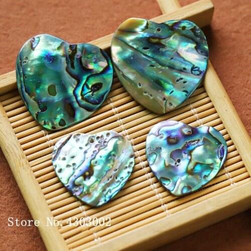 30pcs/lot 25mm 30mm Natural Heart Abalone Shell Mother of Pearl shell for DIY Jewelry Heart Peacock & Abalone MOP Pearl shell