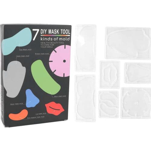 5pcs/Set Facial Mask Mold Reusable Face Mask Patch Molds Machine Maker DIY Eyes Lips Nose Chest Hand Mask Tool