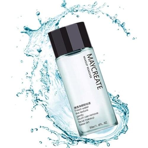 50ML Face Products Makeup Remover Gentle Deep Cleansing Eye & Lip Makeup Remover Fresh Non-greasy Makeup Remover
