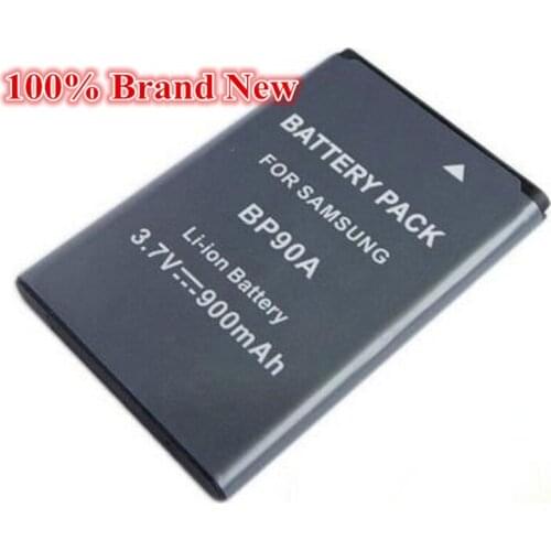 900mah 100% brand new Replacement Camera Battery For Samsung BP-90A BP90A BP 90A VM-M102 VM-M105 VM-M110 VP-M102B VP-M102S