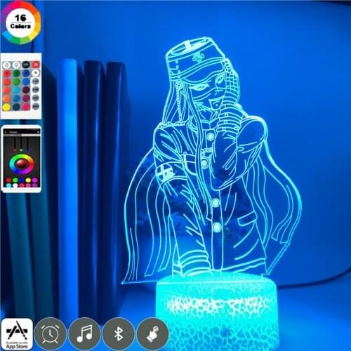 Acrylic 3D Led Night Light Lamp Game Danganronpa V3 Korekiyo Shinguji Figure Nightlight App Control Surprise Birthday Fans Gift