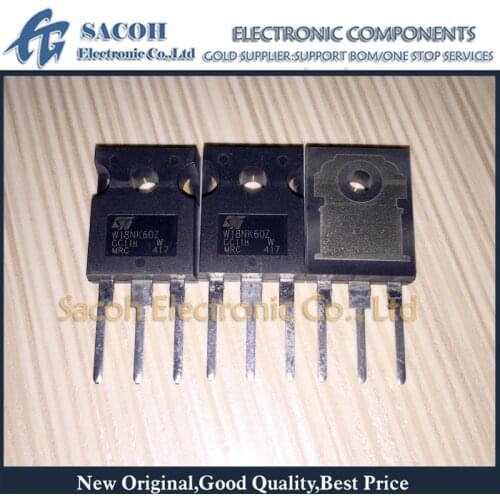 Free Shipping 10Pcs STW18NK60Z W18NK60Z STW18NM60N 18NM60N TO-247 18A 600V N-ch Power MOSFET