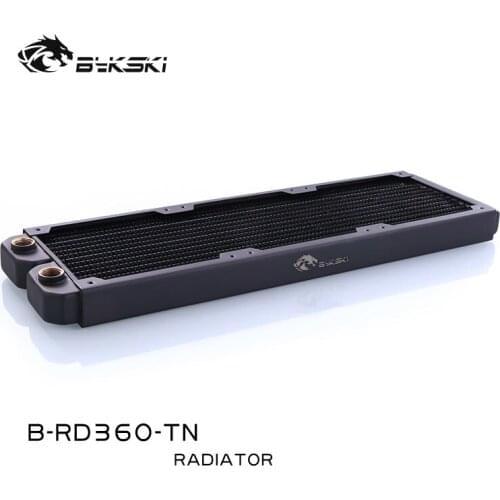 Bykski b-rd360-tn 360 pure copper water cooled thin row radiator 12cm fan
