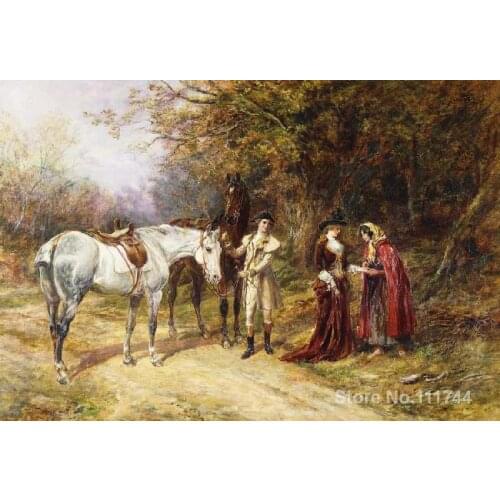 Die Wahrsagerin Heywood Hardy Oil painting horse art Handmade High quality