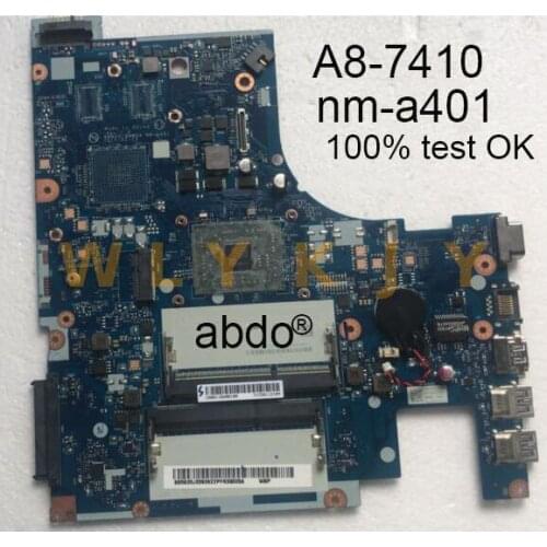 For Lenovo g51-35 bmwq3/bmwq4 nm-a401 Notebook PC motherboard CPU a8-7410 integrated graphics 100% test OK