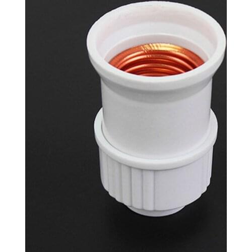 E27 Plastic Hanging Lamp Thread Base Screw Light Bulb Ceramics Socket Holder Flame Retardant Durable Safe Non Electric leakage