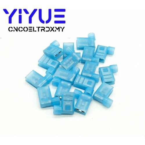 FLDNY2-250 FLDNY2.5-250 Nylon brass Flag Female Terminal insulated WIRE CONNECTORS 20PCS AWG16-14 1.5-2.5mm2 FLDNY