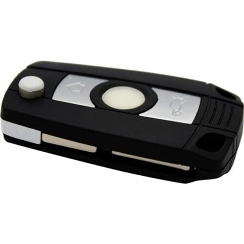 HAUSNN 3 Button Car Key for BMW 1 3 5 6 Series E90 E91 E92 E60 Remote Key Shell Case Smart Key Blade Fob