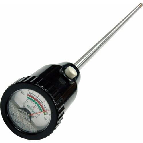 Soil pH & Moisture Tester Meter with 295mm Long Electrode Probe, Waterproof Soil Tester Kit Tools, for Indoor & Outdoor