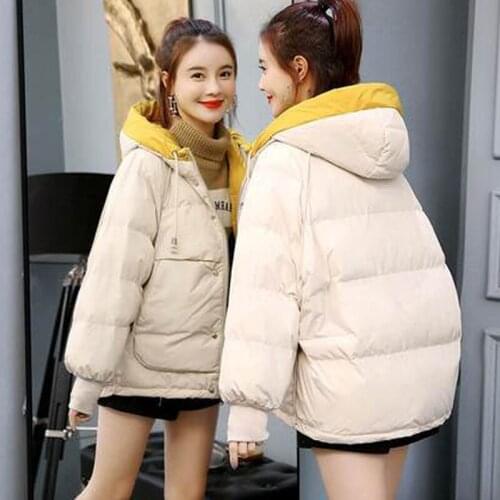 Winter Jacket Women Hooded Parka Cotton-padded Coat Jackets for Women 2021 Female Short Thick Clothes Manteau Femme Hiver HLY241