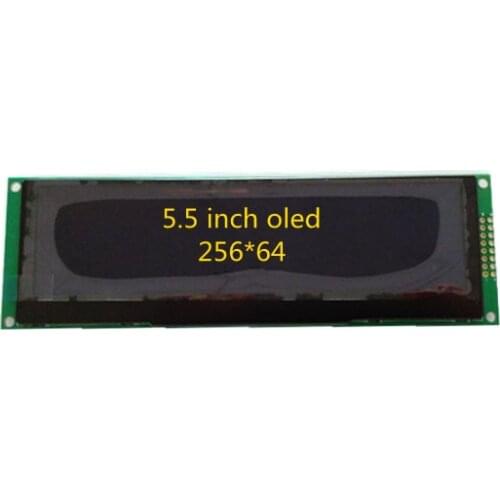 5.5 inch 16PIN Green or Yellow OLED Screen module SSD1322 Driver 256*64 8Bit Parallel SPI serial Interface 3/4-wire serial port