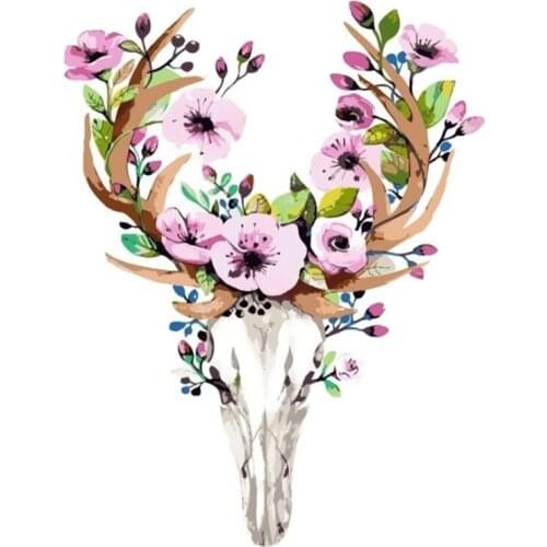 DIY Animal Deer Painting By Number Drawing On Canvas Scenery Hand Painted Painting Art Gift Pictures By Numbers Home Decor