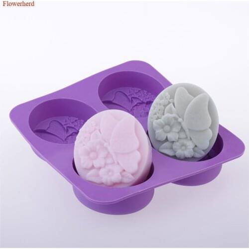 New Soap Making Supplies Butterfly Flower Dream Mold DIY Handmade Soap Silicone Mold New Soap Form Cake Decor Chocolate Mold