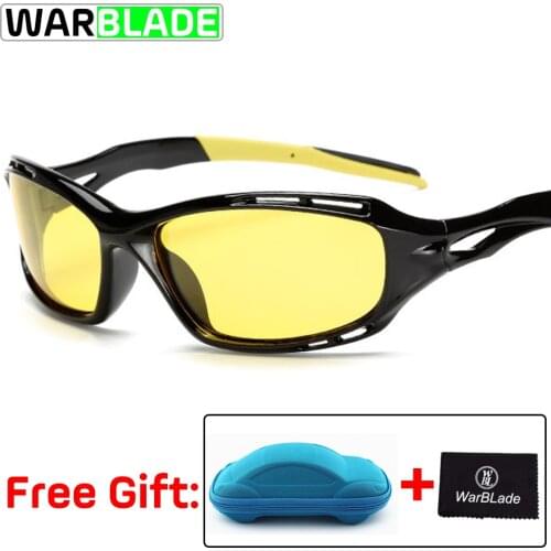 Night Vision Glasses Mens Women Outdoor Sports Goggles Biking Driving Riding Motorcycle Sunglasses Gafas Ciclismo with box