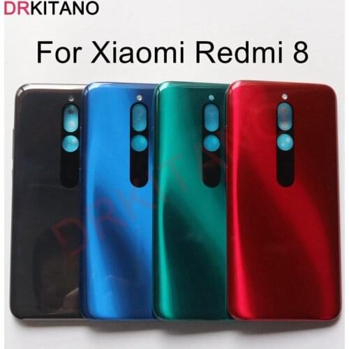 For Xiaomi Redmi 8 Back Battery Cover Rear Door Housing Case+Powe Volume Buttons For Redmi 8 Battery Cover With Side Buttons