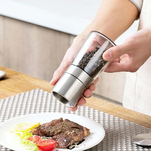 Practical Convenient Durable Multifunctional Home Salt Pepper Grinder Adjustable Coarseness Kitchen Peppercorn Mill Gadget