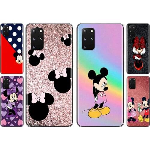 Cute Mickey Mouse For Samsung S20 FE A91 A81 A72 A71 A52 A51 A42 A41 A32 A31 A21 A12 Lite Transparent Phone Case