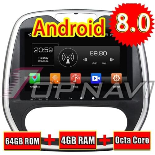 Topnavi Android 8.0 Car Media Center Player for Capture Manual 2016 Audio Radio Stereo 2 DIN GPS Navigation NO DVD 4+64G