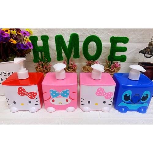 Creative cute cartoon hand sanitizer shampoo shower gel press type bottling cosmetic lotion bottle