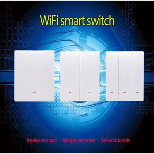 NEW WiFi EU Smart Light Switch No Neutral Wire Single Fire Smart Life Tuya App Control Works With Alexa Google Home 110V 220V