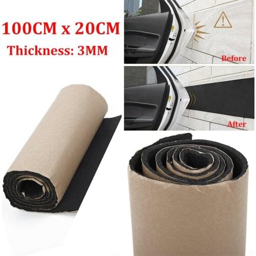 1Pcs 3mm Car Van Sound Proofing Deadening Insulation Foam New 100*20cm Protector Auto Sound Insulation Deadening Accessories