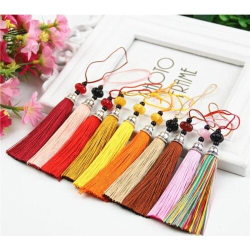 10pcs 24 Colors for Choice Creative Bookmark Teapot Rope Pendant Festival Gifts Micro Business Gifts Pumpkin Beads Vertical