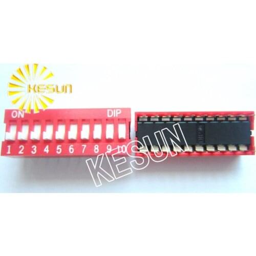 100% Original NDS-10 10P 2.54mm DIP Switch NDS-10-V x 100PCS